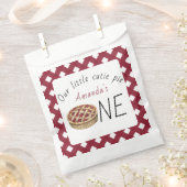 水彩パイ子供の誕生日 フェイバーバッグ (クリップ留めされた状態)