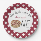 水彩パイ子供の誕生日 ペーパープレート (正面)