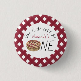 水彩パイ子供の誕生日 缶バッジ