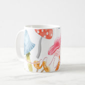 水彩パステルきのこ コーヒーマグカップ (正面左)
