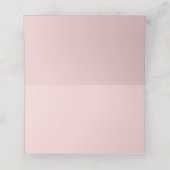 水彩パステルピンクとパープルの花 プレイスカード (内部開封)