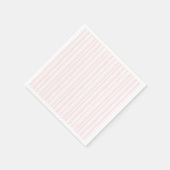 水彩パステルピンクストライプ色パターン スタンダードカクテルナプキン (角)