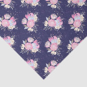 水彩パステルフラワーズウィズグリッターアクセント 薄葉紙 (詳細)