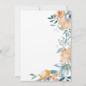 水彩パステルフラワーズエクセージメントパーティー 招待状 (裏面)