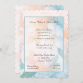 水彩パステルフラワーズ 招待状 (正面/裏面)