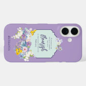 水彩パステルフラワーバイブルパーソナライズされた詩 Case-Mate iPhoneケース (裏面 (横))