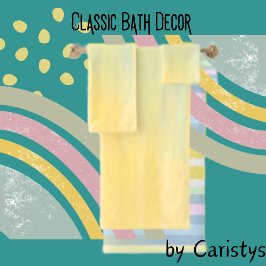 水彩パステルブレンドタオル バスタオルセット