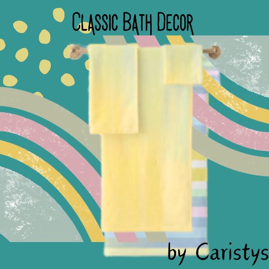 水彩パステルブレンドタオル バスタオルセット