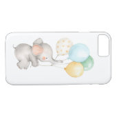 水彩パステルベビーゾウ風船 Case-Mate iPhoneケース (裏面(横))