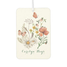 水彩パステルワイルドフラワー カーエアーフレッシュナー