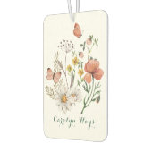 水彩パステルワイルドフラワー カーエアーフレッシュナー (左)