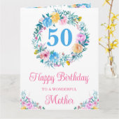 水彩パステル夏の花の誕生日 カード (黄色い花)