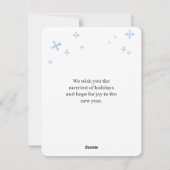 水彩パステル・くるみ割り人形のクリスマス シーズンカード (裏面)