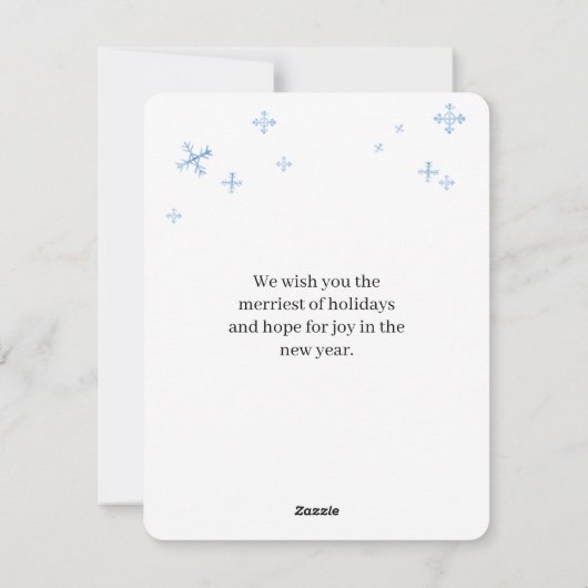 水彩パステル・くるみ割り人形のクリスマス シーズンカード (裏面)