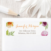 水彩パステル フラワー モダン ネイチャー おしゃれ ラベル (インサイチュ)