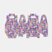 水彩パターパーソナライズされたン優先ボックス フェイバーボックス (折り畳みなし)