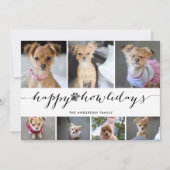 水彩パターンが可愛いペットホリデーカード7枚写真 シーズンカード (正面)