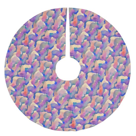 水彩パターンツリースカート ブラッシュドポリエステルツリースカート (正面)