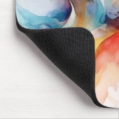 水彩パタ絵を描ーン マウスパッド (コーナー)