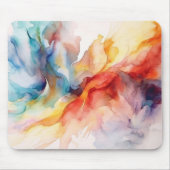 水彩パタ絵を描ーン マウスパッド (正面)