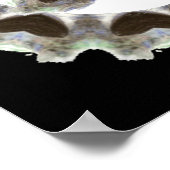 水彩パフィンファン用ハート付きパフィン ポスター (角)