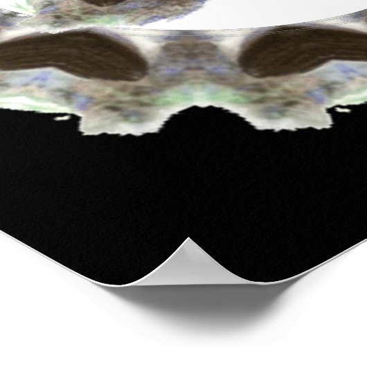 水彩パフィンファン用ハート付きパフィン ポスター (角)