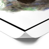 水彩パフィン海鳥画 ポスター (角)