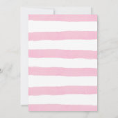 水彩パリブライダルシャワー招待 – ピンク 招待状 (裏面)