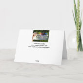 水彩パレットとブラシハッピーバースデー カード (裏面)