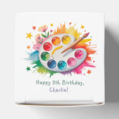 水彩パレ絵を描ットアート誕生日パーティー フェイバーボックス (上部)