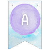 水彩パレ絵を描ット誕生日バナー バンティングフラッグ (第3の旗)