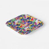 水彩パロット ペーパープレート (傾斜あり)