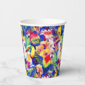 水彩パロット 紙コップ (裏面)