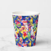 水彩パロット 紙コップ (裏面)