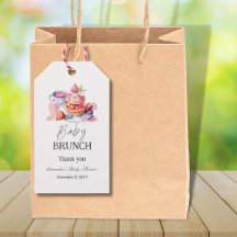 水彩パンケーキベビーブランチシャワー