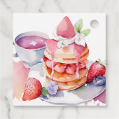 水彩パンケーキベビーブランチシャワー フェイバータグ (裏面)