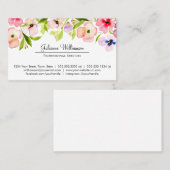 水彩パンジーシンプルプロフェッショナル 名刺 (正面/裏面)