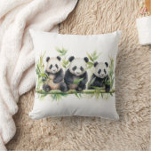 水彩パンダベアトリプレット クッション (ブランケット)