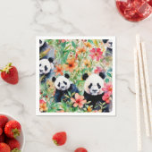 水彩パンダベア スタンダードカクテルナプキン (インサイチュ)