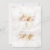 水彩パンパスグラスピンクの花金ゴールドバウティゾ 招待状 (裏面)