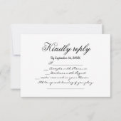 水彩パンパスグラス結婚ズ・ソング・リクエスト 出欠カード (裏面)