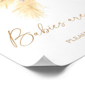 水彩パンパスグラス – ベビーは甘いポスター ポスター (角)