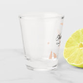 水彩パンパスリーフシルエット結婚ズ ショットグラス (左)