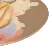 水彩パンプキントリオガラス切断板 カッティングボード (角)