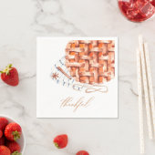 水彩パンプキンパイのフレンドリー スタンダードカクテルナプキン (インサイチュ)