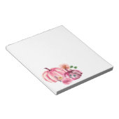 水彩パンプキンピンクフローラバラ ノートパッド (アングル)