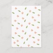 水彩パンプキンブックベビーハロウィン秋 エンクロージャーカード (裏面)