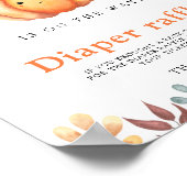 水彩パンプキン – おむつラッフルポスター ポスター (角)