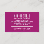 水彩パーソナライズされた抽象芸術 名刺 (裏面)