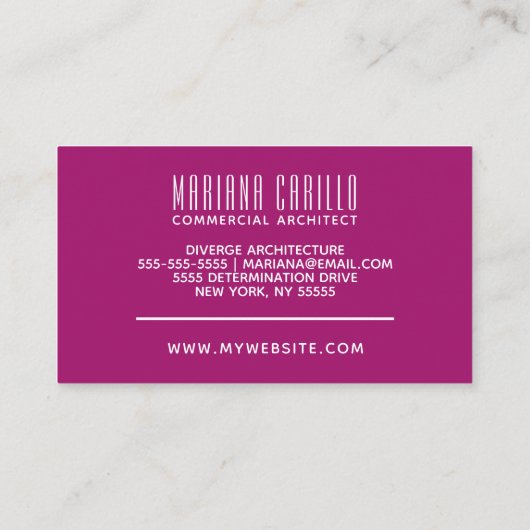 水彩パーソナライズされた抽象芸術 名刺 (裏面)